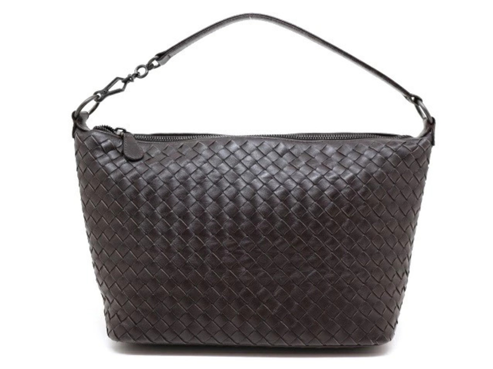 BOTTEGA VENETA Hobo Bag Intrecciato Brown Calfskin